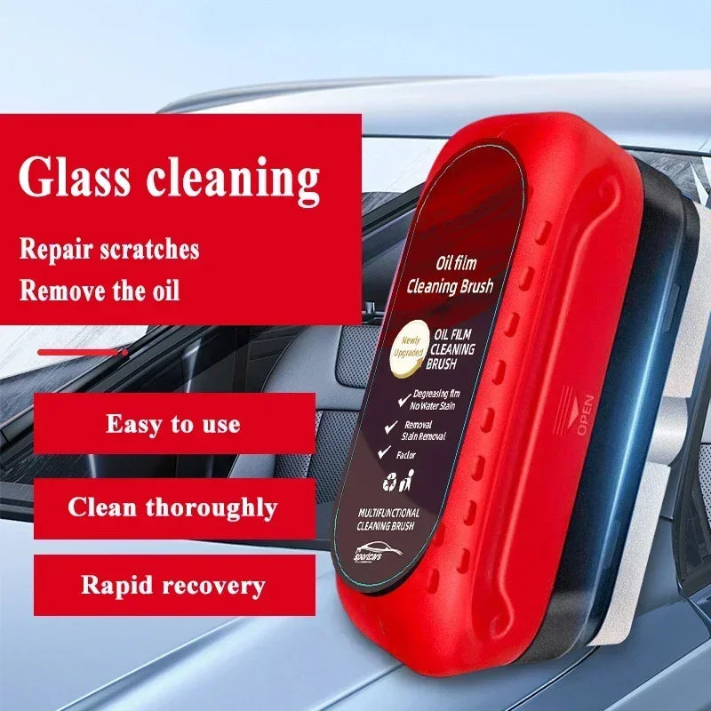 Car Glass Coating Kit - Oil Film Clean Brush Professional Repair Glass Scratch 120ml Brightening Windows Anti-fog Polishing