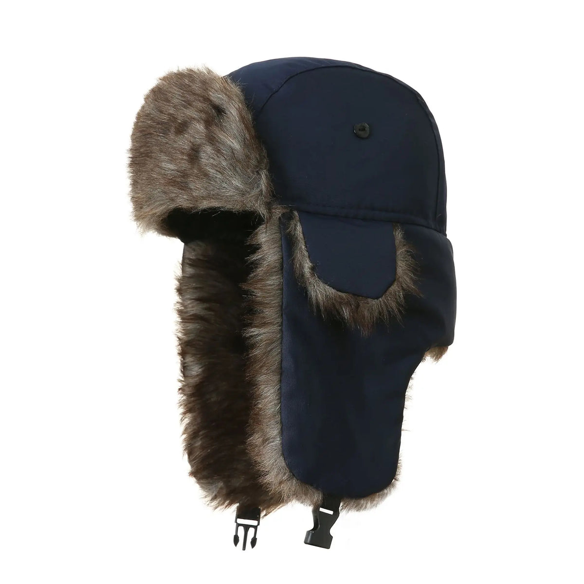 Faux Fur Trapper Hat with Ear Flaps, Ushanka