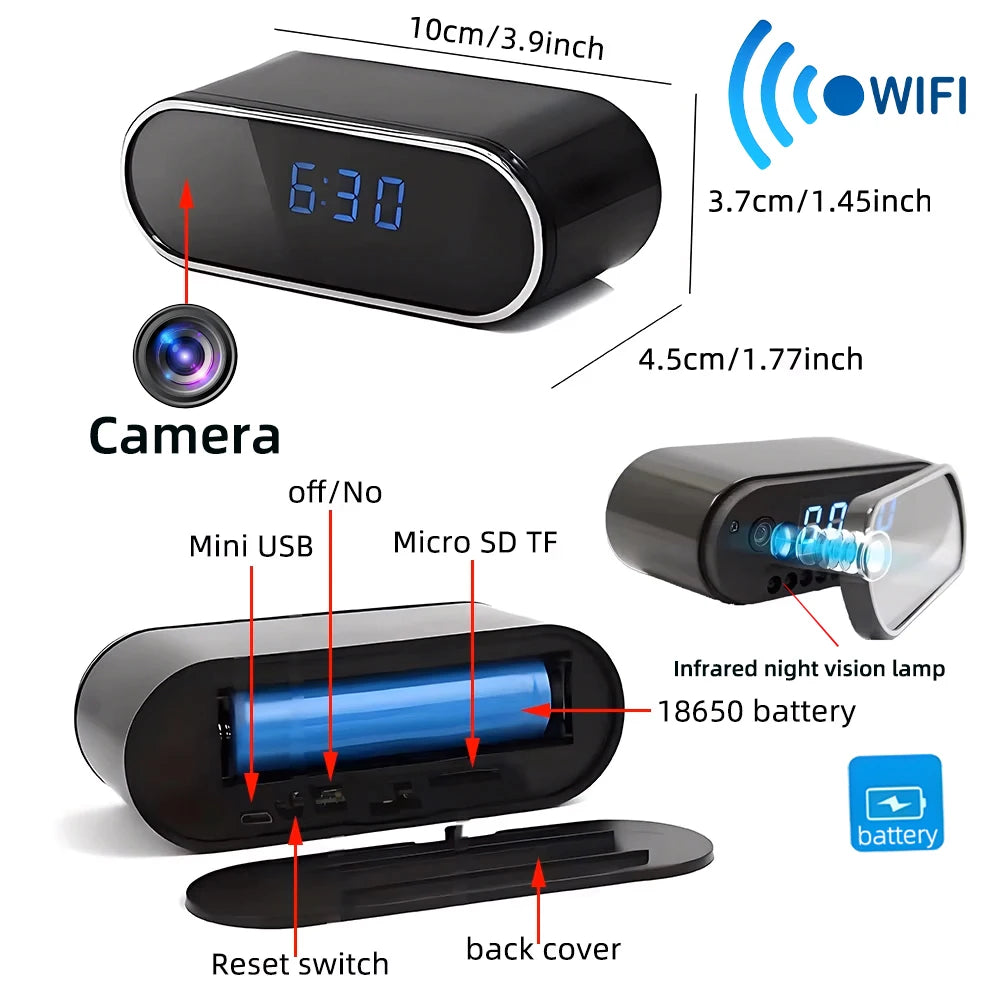 New 4K HD WiFi wireless mini camera, supporting remote viewing, infrared night vision, motion detection, and home mini cameras