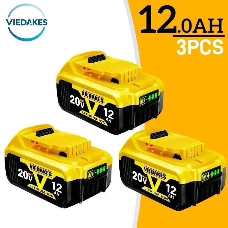 ✅20V 12Ah Battery for DeWalt Power Tools DCF887 DCG405 DCD791 DCF922 20V Lithium Battery Replacement⚡very good tool battery🔨
