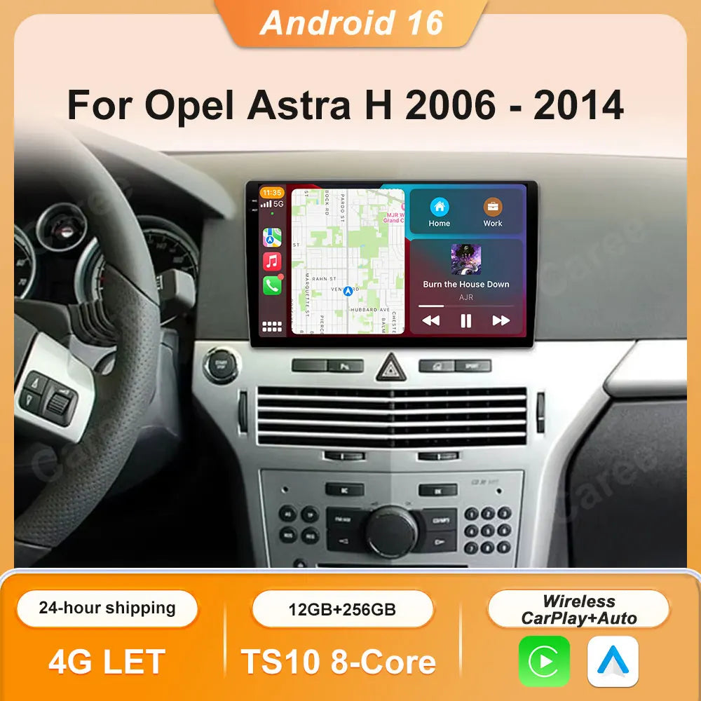 Android Car Radio For Opel Astra H 2006 - 2014 Video Multimedia player Navigation Stereo GPS QLED WIFI 4G BT No 2din 2 din dvd