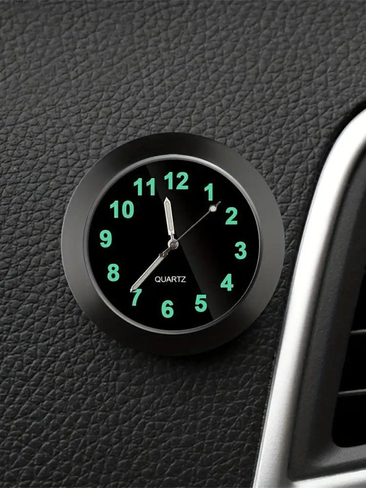 1pc Car Clock Mini Quartz Analog Car Dashboard Time Stick-On Clock Watch for Car Decoration for central control decoration