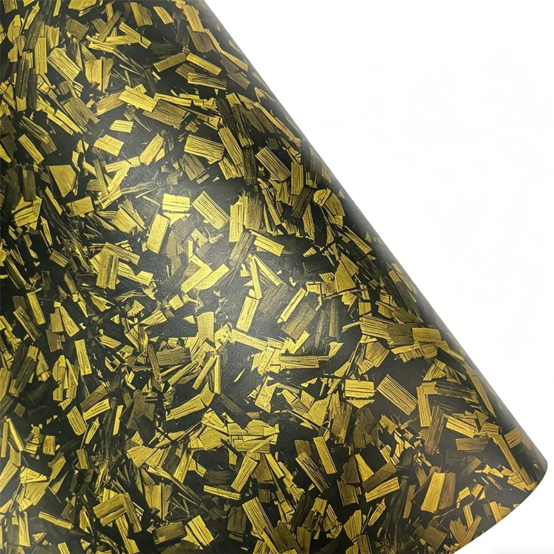 PET Forged Carbon Fiber Vinyl Wrap Film Self Adhesive Car Stickers Waterproof Auto Motorcycle Decoration Car Accessories