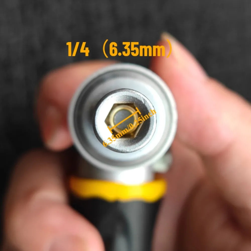 72-Tooth Ratchet two-way screwdriver Set bendable labor-saving screwdriver bit kit one-word cross Household maintenance tool