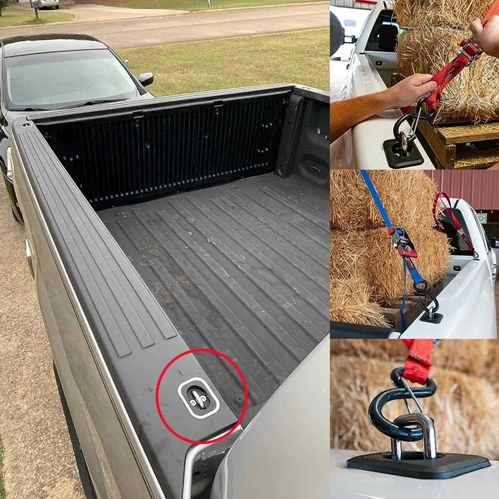 Truck Bed Tie-Down Anchors for Ford F-150 / F-250 / F-350 1998–2016 (4-Pack)