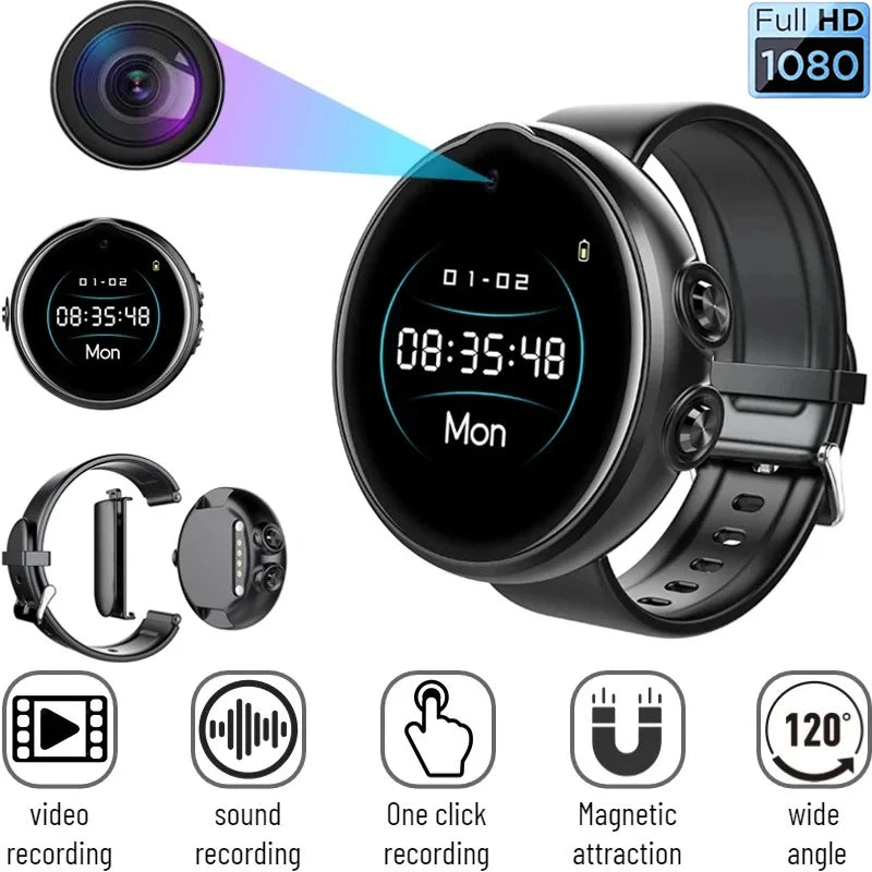 3-in-1 Sports Watch Camera — 1080P Bracelet Video Recorder