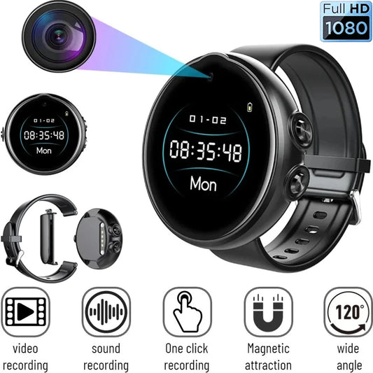 Sports Watch Camera 1080P – Wearable Video & Audio Recorder