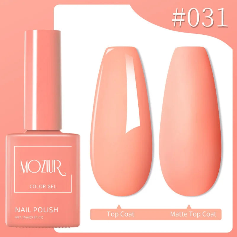 Colorful Hot Sale Uv Gel Nail Polish Set Soak Off Gel Nail Polish 15ml Professional Nail Gel Polishes