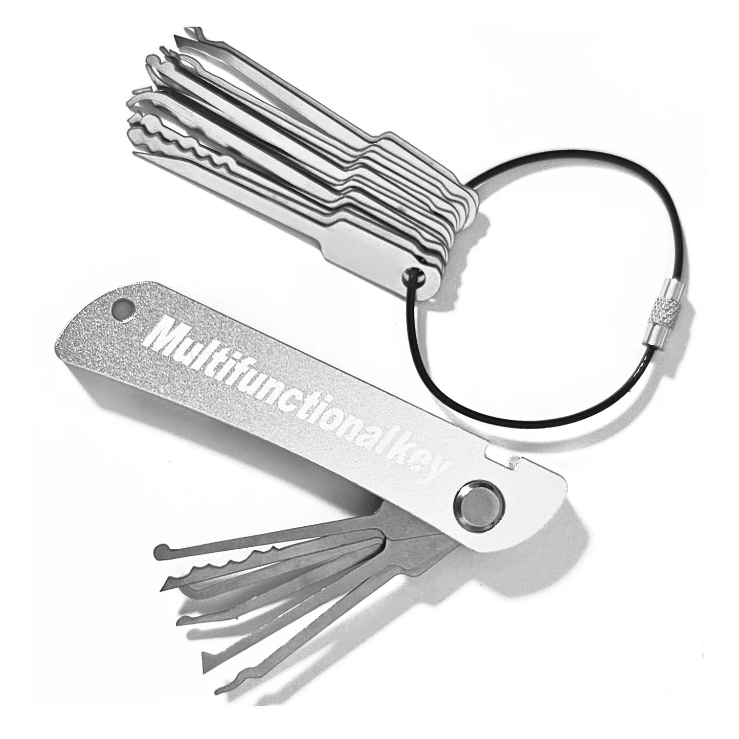 21pcs Compact Lock Picking Set Rust-resistant Versatile Door Open Keys Key Replacement Convenient Mini Hooks Remover Kit