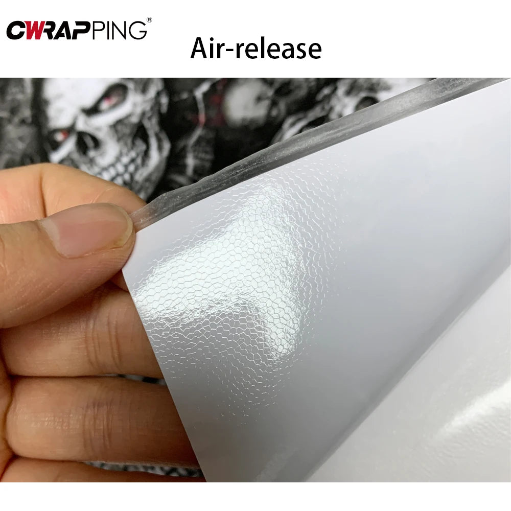 Skull Camo Car Wrap Vinyl — Motorcycle &amp; Auto Body Sticker Film