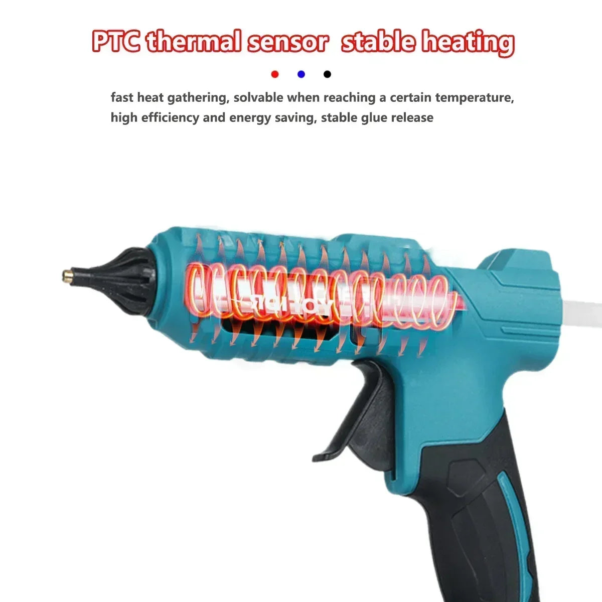 Cordless Hot Glue Gun — Digital Temp Control for 20V Makita Battery