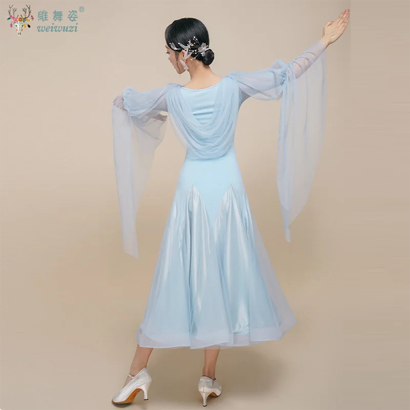 Women's social ballroom dress for waltz and quickstep