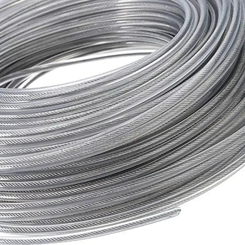 2.4/2.7/3.0/4.0mm*15m Steel Wire Nylon Grass Trimmer Line Brushcutter Trimmer Rope Lawn Mower Cord Durable Steel Trimmer Line