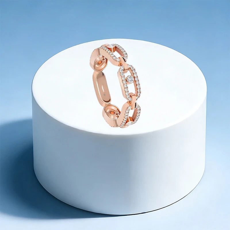 925 silver elegant ring - high-quality women's wedding party gift - DIY shining accessory