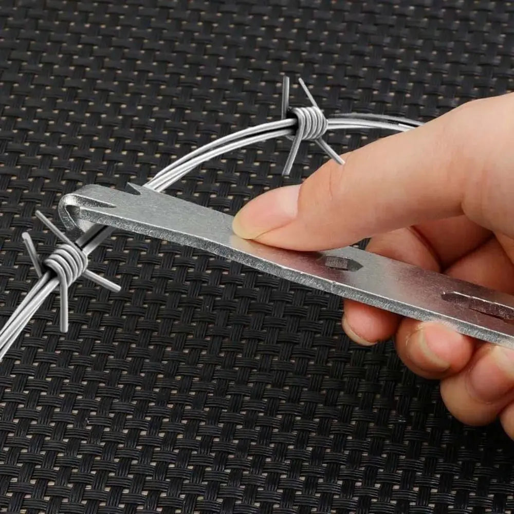 Stainless Steel Fence Wire Twister Heavy Duty Barb Binding Wire Tightener Multifunctional Tensioning Tool