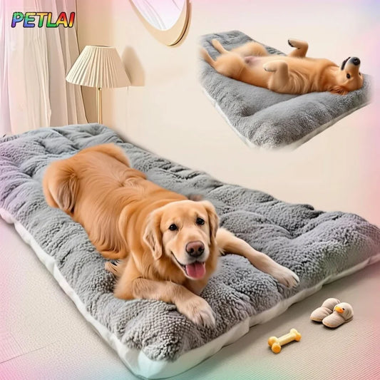 Double-Sided Dog Bed Mat - Large Warm Winter Sleeping Pad
