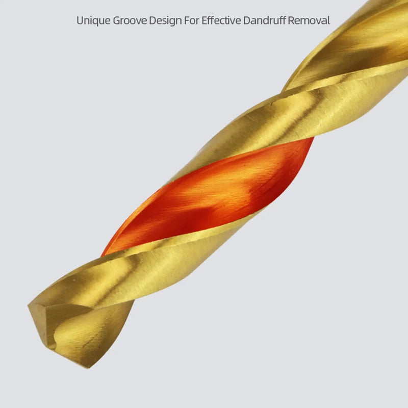 Titanium Coated HSS Twist Drill Bits for Metal
