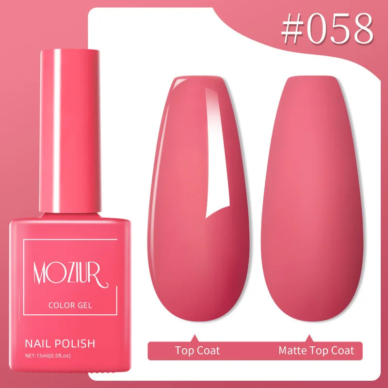 Colorful Hot Sale Uv Gel Nail Polish Set Soak Off Gel Nail Polish 15ml Professional Nail Gel Polishes