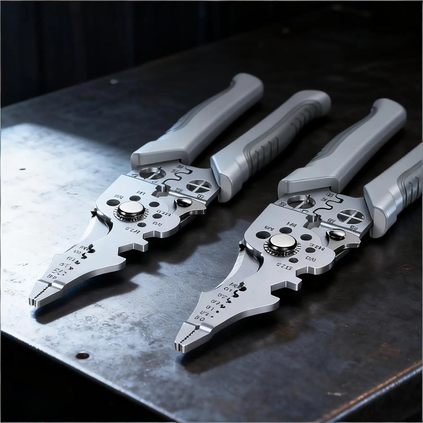 10-in-1 Professional Electrician Wire Stripper Pliers Heavy Duty Cable Cutting Crimping Tool Stainless Steel with Non-Slip Grip