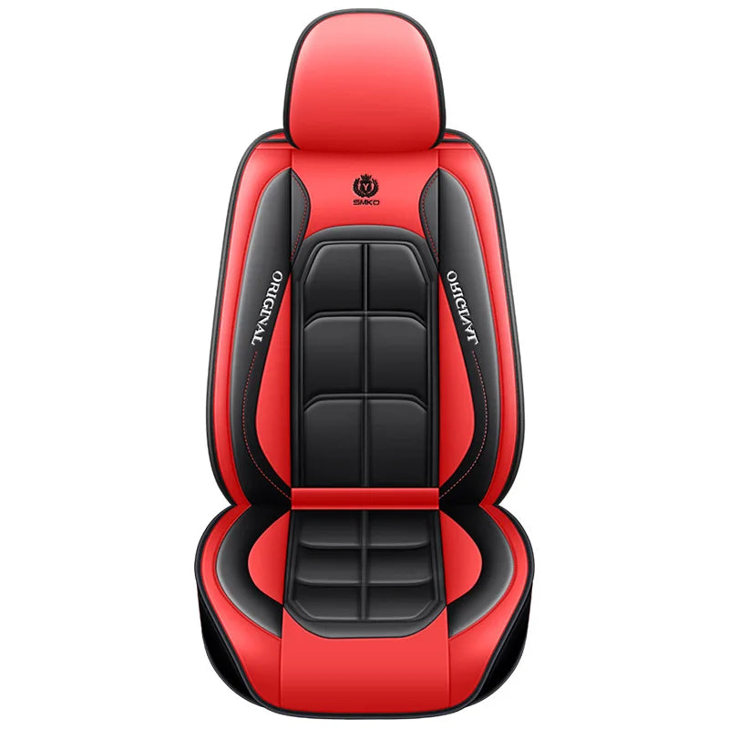 Universal Single Seat Cover For Car Front Driver Passenger Seat Leather Full Coverage Cushion Protector Auto Interior Decor