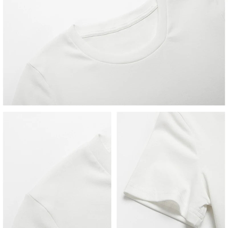 2026 New Summer Short Sleeve O Neck Your Exclusive DIY Print Pattern Customize Cropped Navel Women Crop Tops Fashion T-Shirt