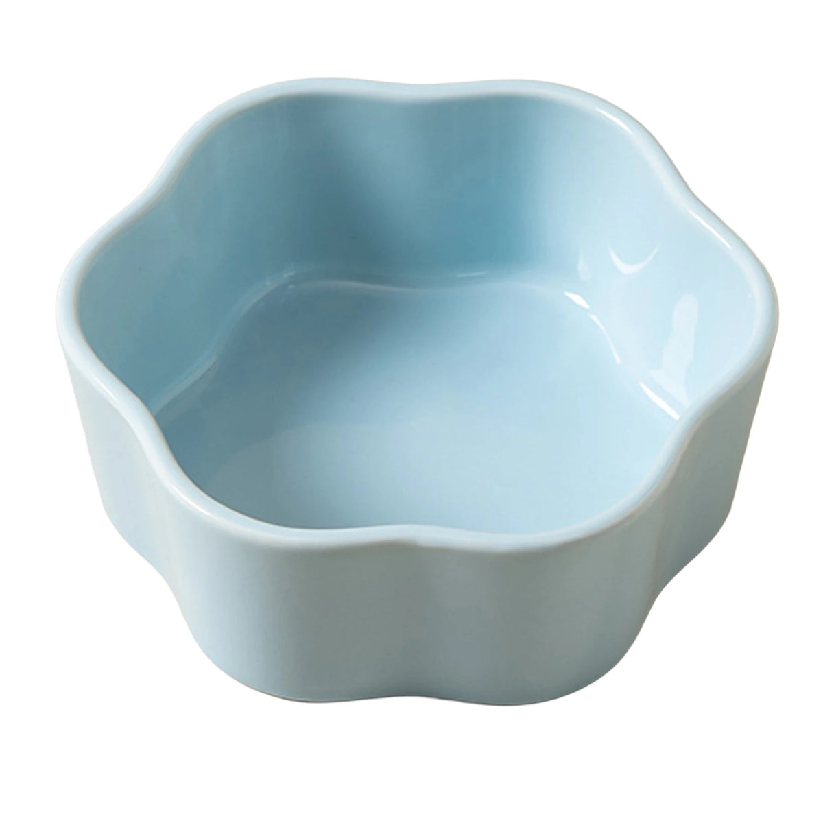 Flower-Shaped Ceramic Cat Bowl - Anti-Tip Food Dish – photo 9