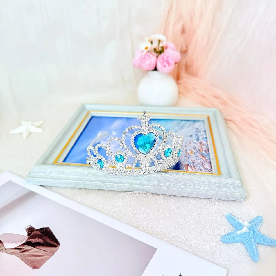 Wholesale 20pcs/lot Kids Crown Tiara Princess Magic Wand Wand Snowflake Fairy Stick Princess Show Dress Up Costume Accessories