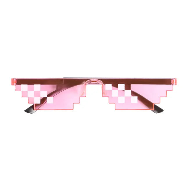New Creative 8 Bit Thug Life Sun Glasses Pixelated Men Women Party Eyeglasses Mosaic UV400 Vintage Eyewear Fishing Sunglasses
