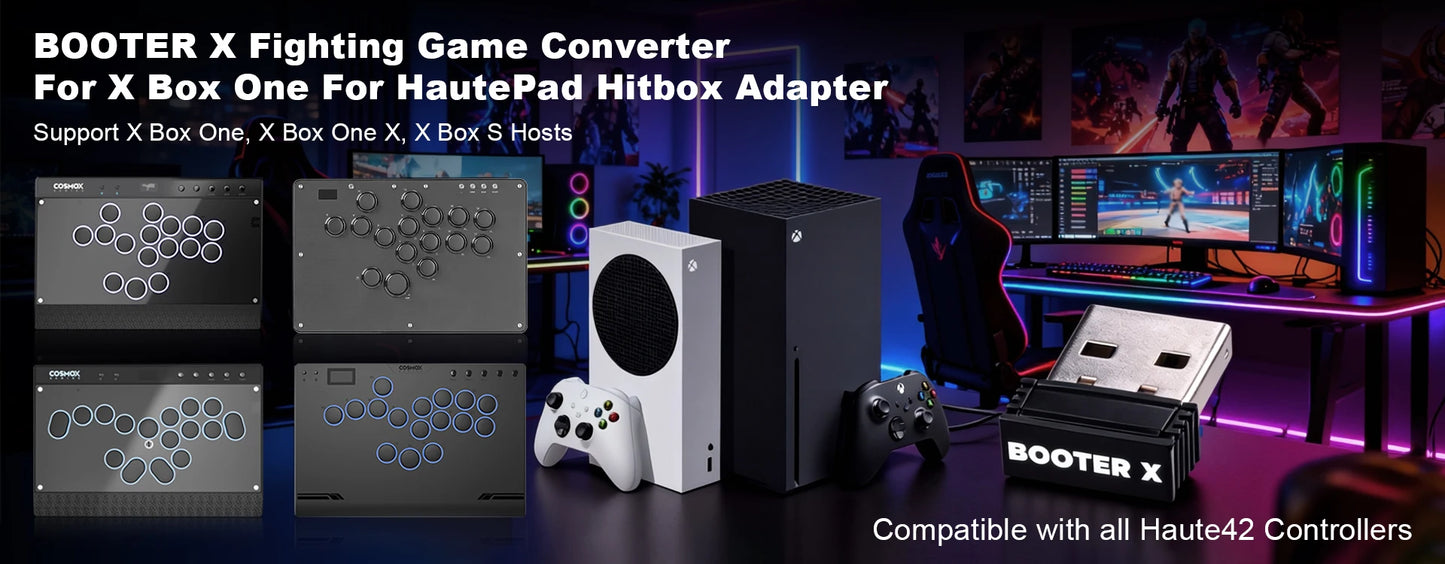Haute42 C-AT Magnetic Leverless Hitbox Controller Stickless Arcade Controller Keyboard For PC/PS4/PS5/Switch Hitbox Fightstick