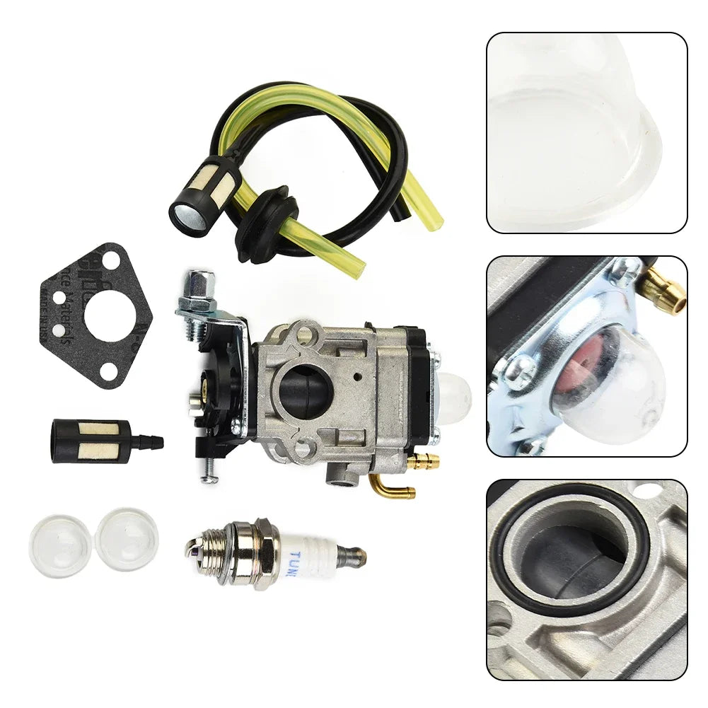 Carburetor Kit For Florabest FBS 43 A1 FBK 4 B2 4in1 PBK 4 A1 PBS 2 A1 Brushcutter Carb Carburetor Grass Trimmer Primer Bulb