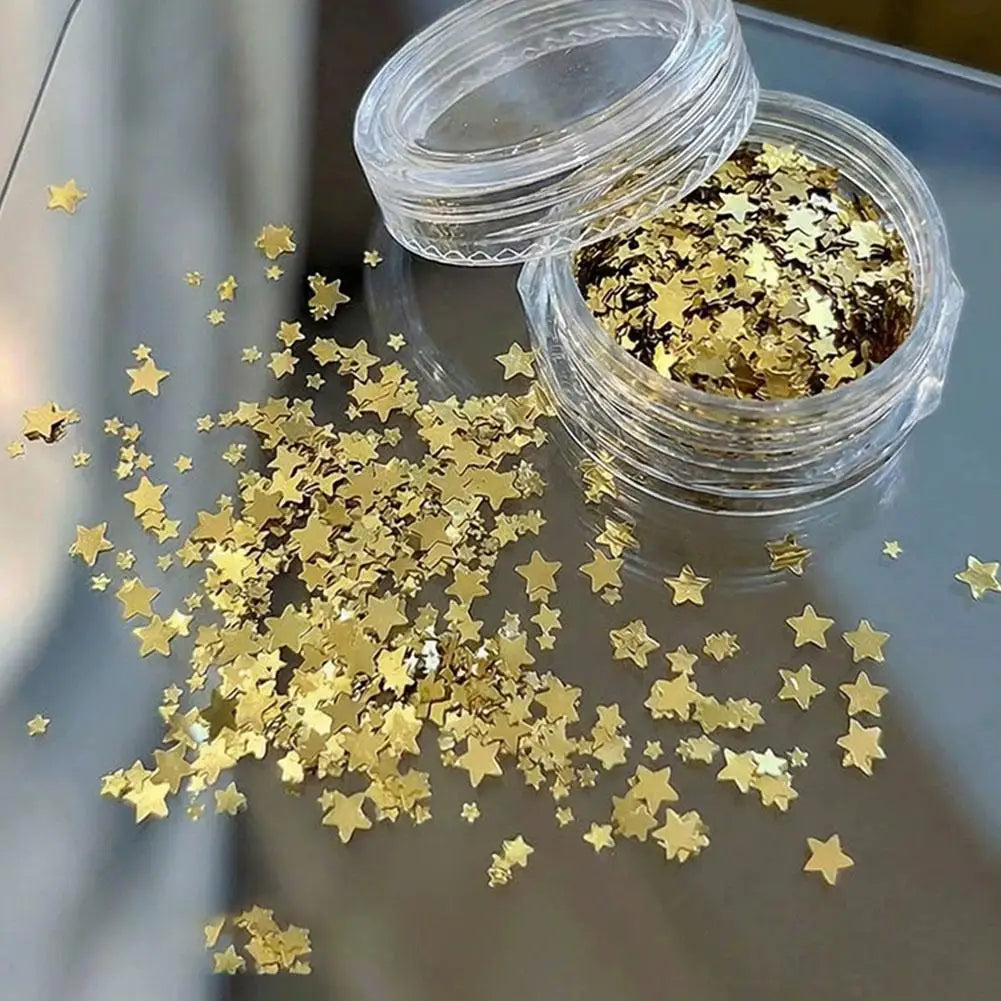 Silver Glitter for Nails Design Shiny Nail Glitter Flakes Sparkling Silver Nail Sequins Starlight Sequins Glitters Nails Charms