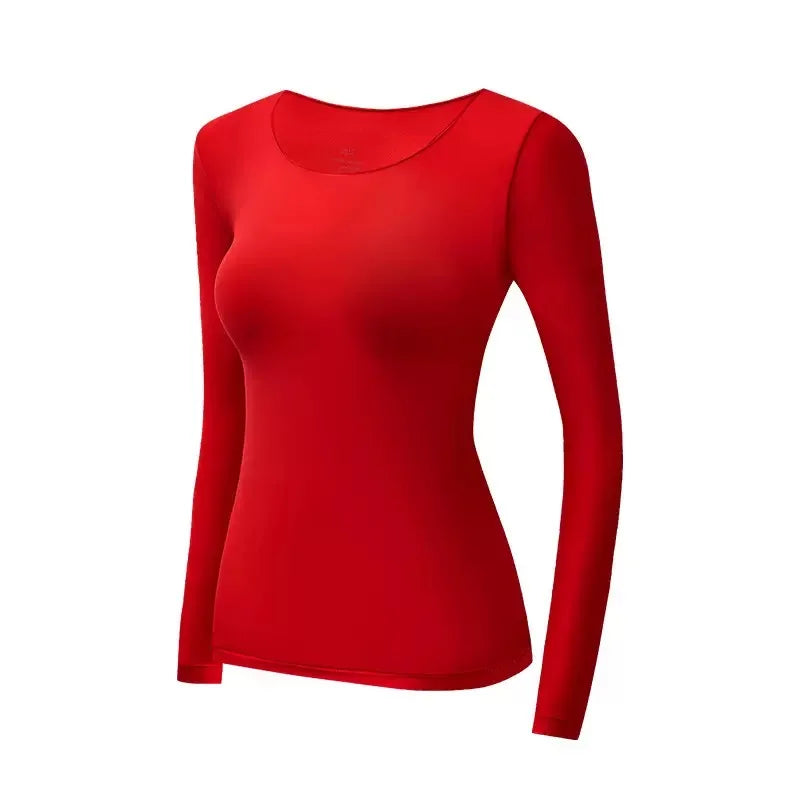 Women's Seamless Ultra-Thin Thermal Set - Long Sleeve Top & Pants - photo 12