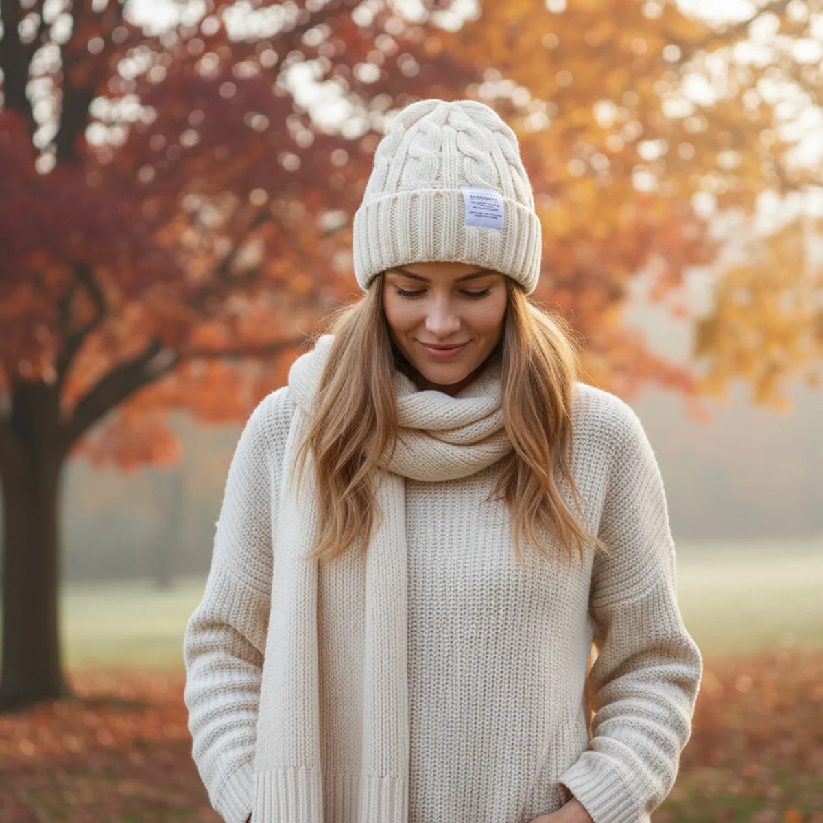 Women's Chunky Knit Beanie with Ear Coverage - Thick Winter Hat - photo 3