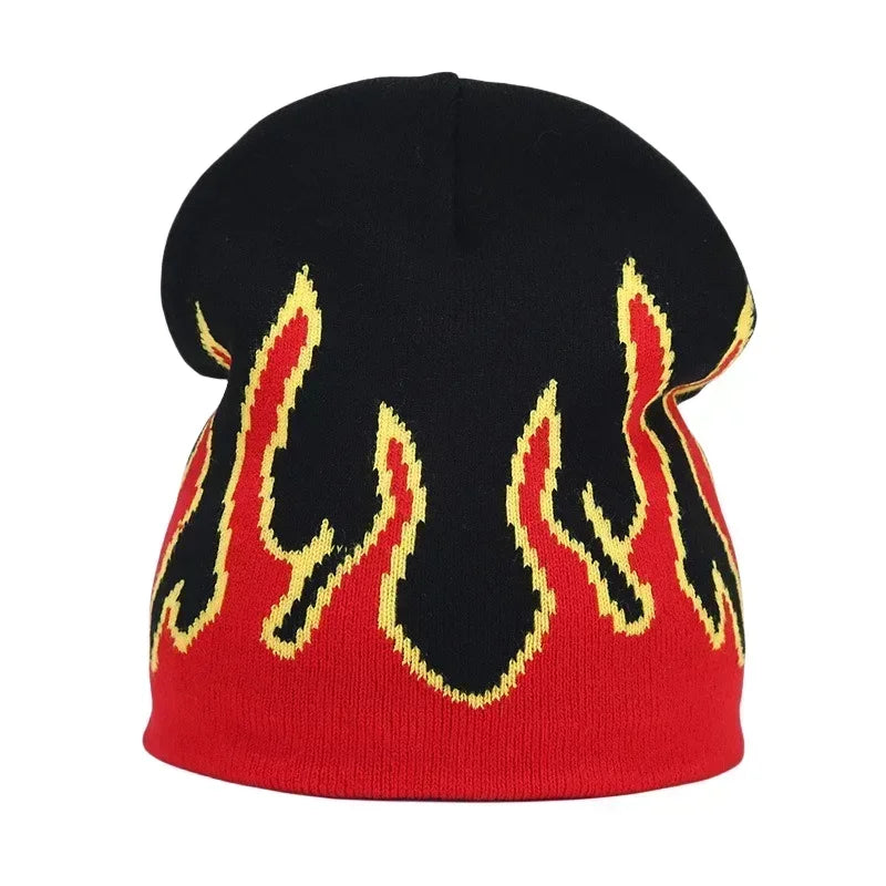 Y2K Letter Knit Beanie, Warm Ski Hat