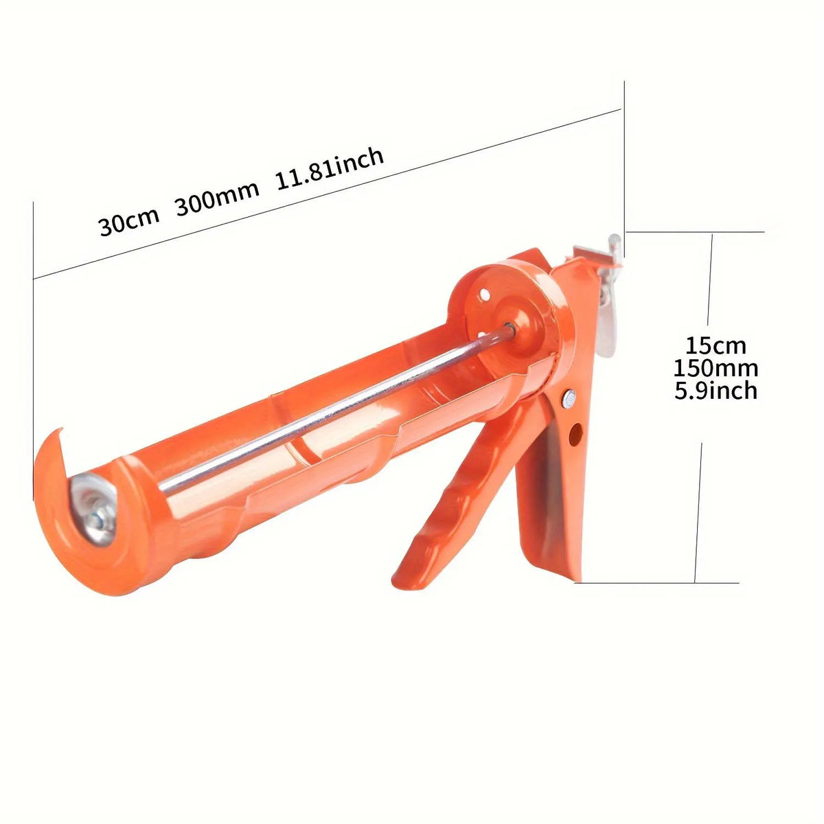 Caulking Gun 10:1 Thrust Ratio, No-Drip Silicone Sealant Gun
