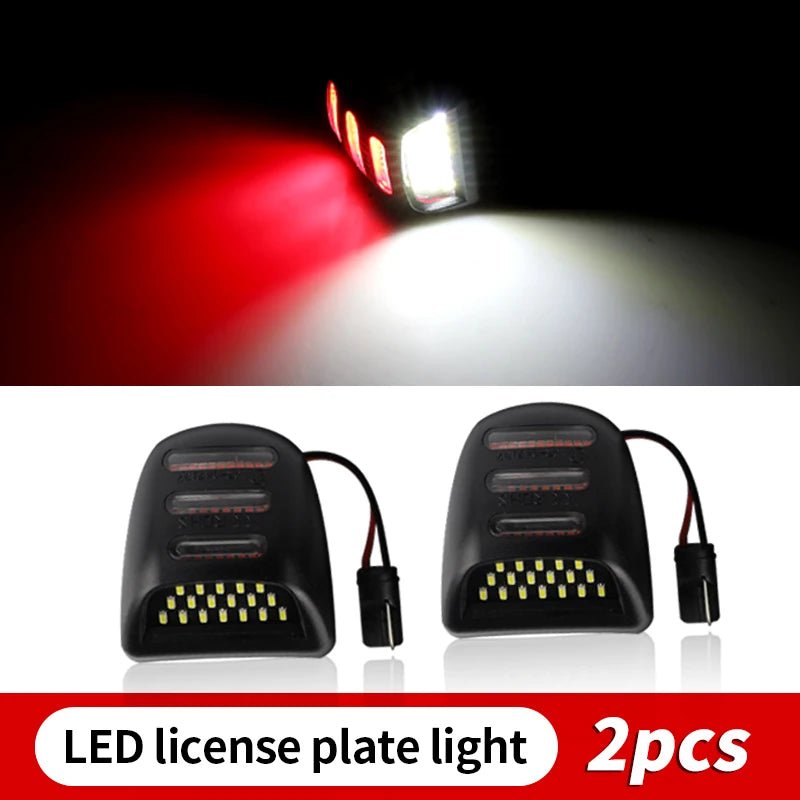 LED License Plate Lights 6000K (2-Pack) — Chevrolet Silverado 1500/2500/3500, Avalanche & GMC Sierra / Cadillac Escalade