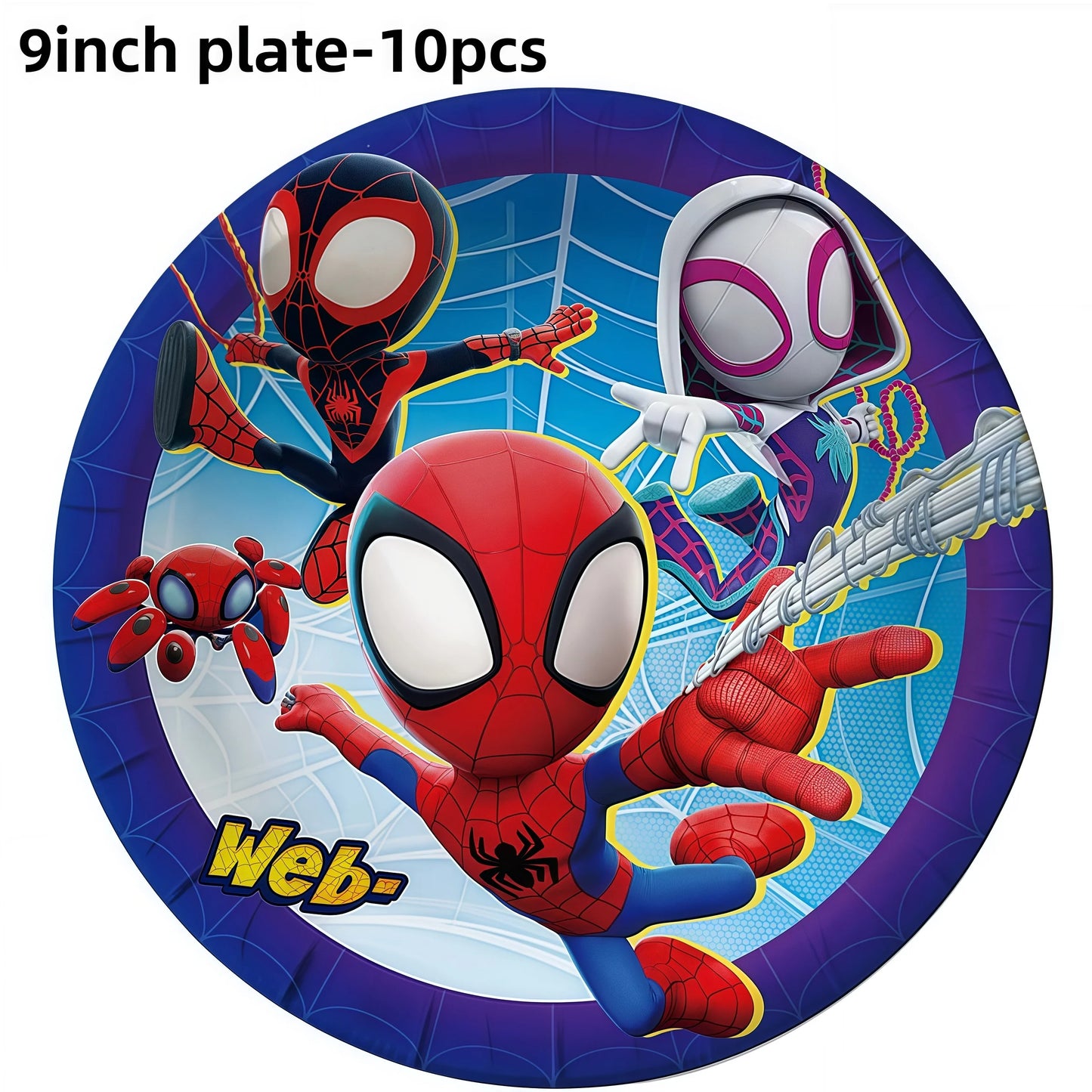 Spidey Birthday Party Tableware Paper Plate Decorations Spiderman Disposable Tableware Spidey and His Best Friend Party Supplies