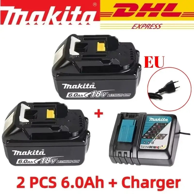 Original Makita 6Ah for Makita 18V Battery BL1830B BL1850B BL1850 BL1840 BL1860 BL1815 Replacement Lithium Battery