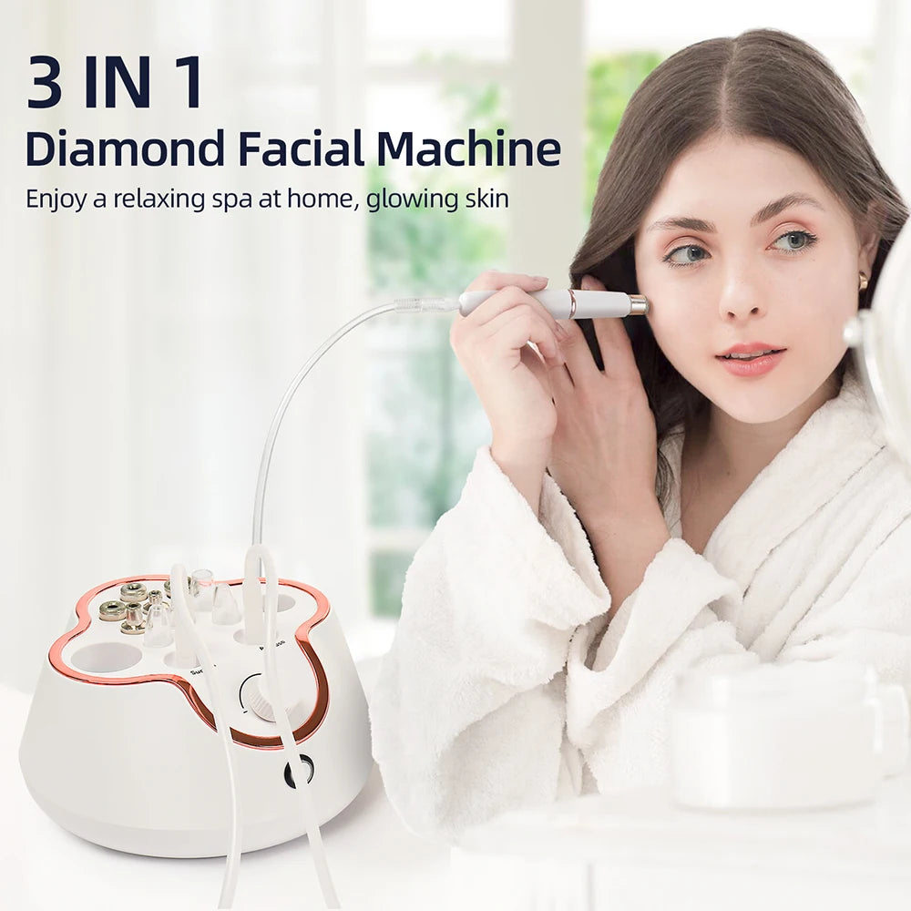 Foreverlily Diamond Microdermabrasion Dermabrasion Machine Water Spray Exfoliation Beauty Machine Wrinkle Face Peeling Machine