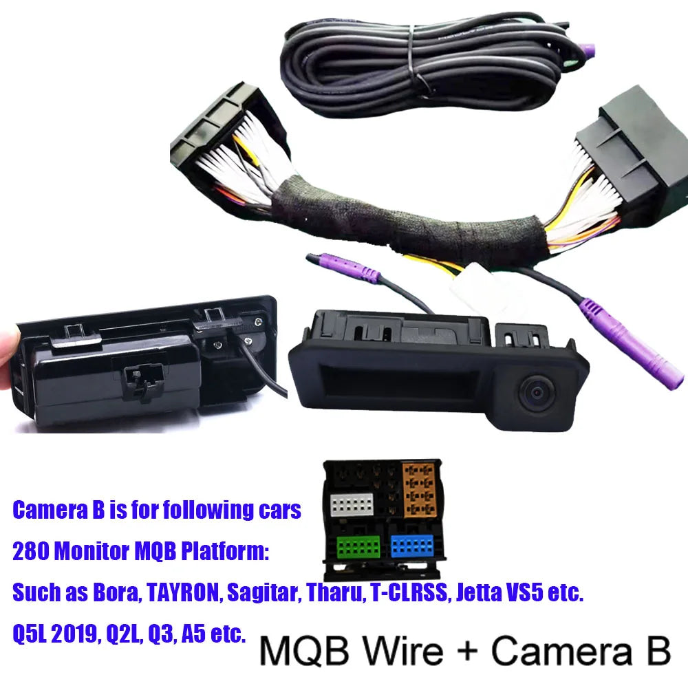 Car CanBus Reversing Dynamic Trajectory Parking Rear View Camera for Skoda Octavia Volkswagen Tiguan 187B 280 MQB PQ Audi A5 Q5