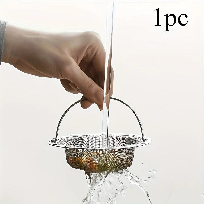 2-Pack Stainless Steel Sink Strainers - Thanksgiving Cooking & Clog Prevention for Kitchen and Bathroom Sinks.