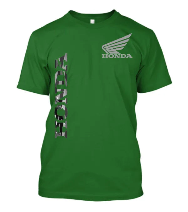 Honda Men's and Women's T-shirt Personality Tee Summer Casual Motorcycle Riding Off-road Short-sleeved Spring Racing Brand Top