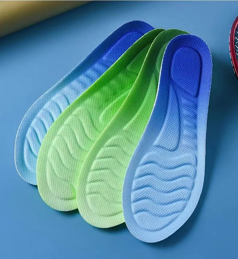 4D Cloud Sports Insoles – Shock Absorbing, Breathable PU Shoe Inserts