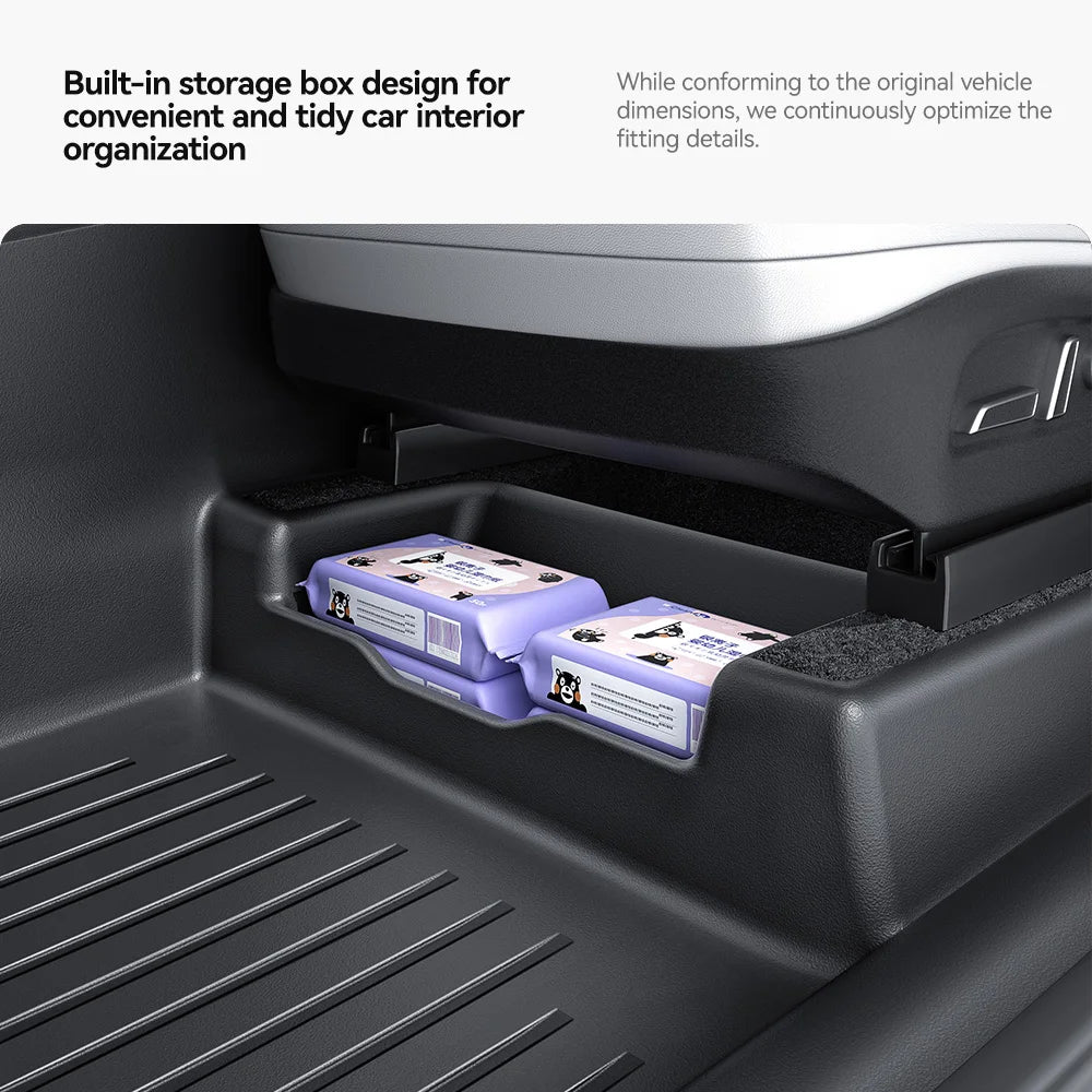 YZ 360° Full Cover TPE Injection Floor mat waterproof Anti-Slip Set Floor Liner Mat For Tesla Model Y Juniper 2026-2026