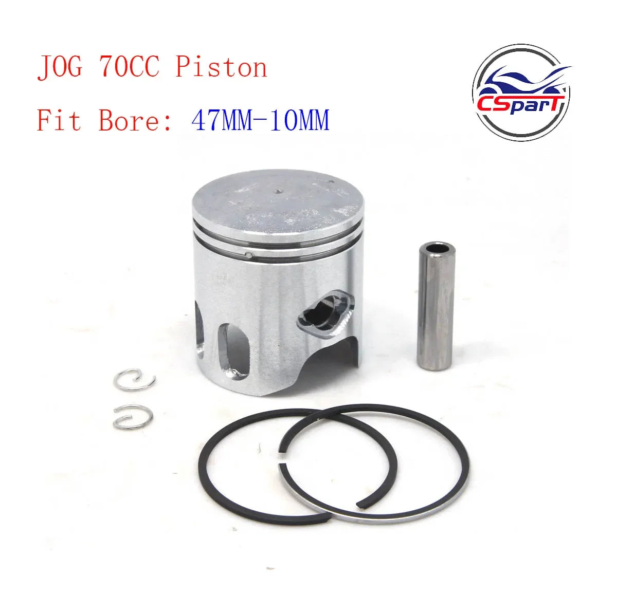 JOG 40MM 47MM 48MM 10MM 12MM Piston Kit For Yamaha 50CC 70CC 80CC Minarelli EVO 5BM 5SU 1E40QMB Keeway Roketa Scooter ATV Buggy