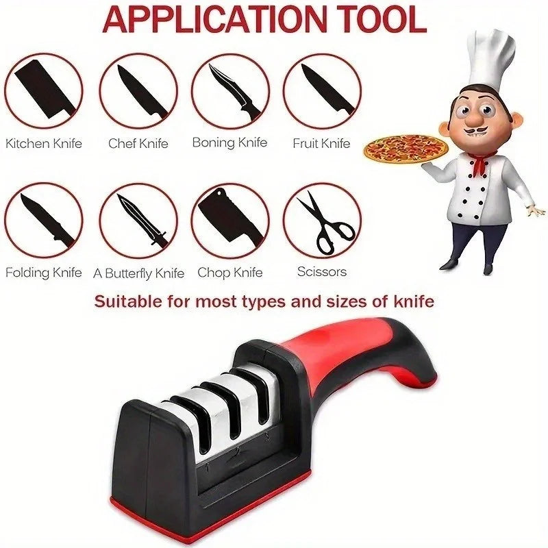 1-Pack Knife Sharpener Tool - Super Bowl Prep Edge Maintenance for Slicing Meats & Vegetables