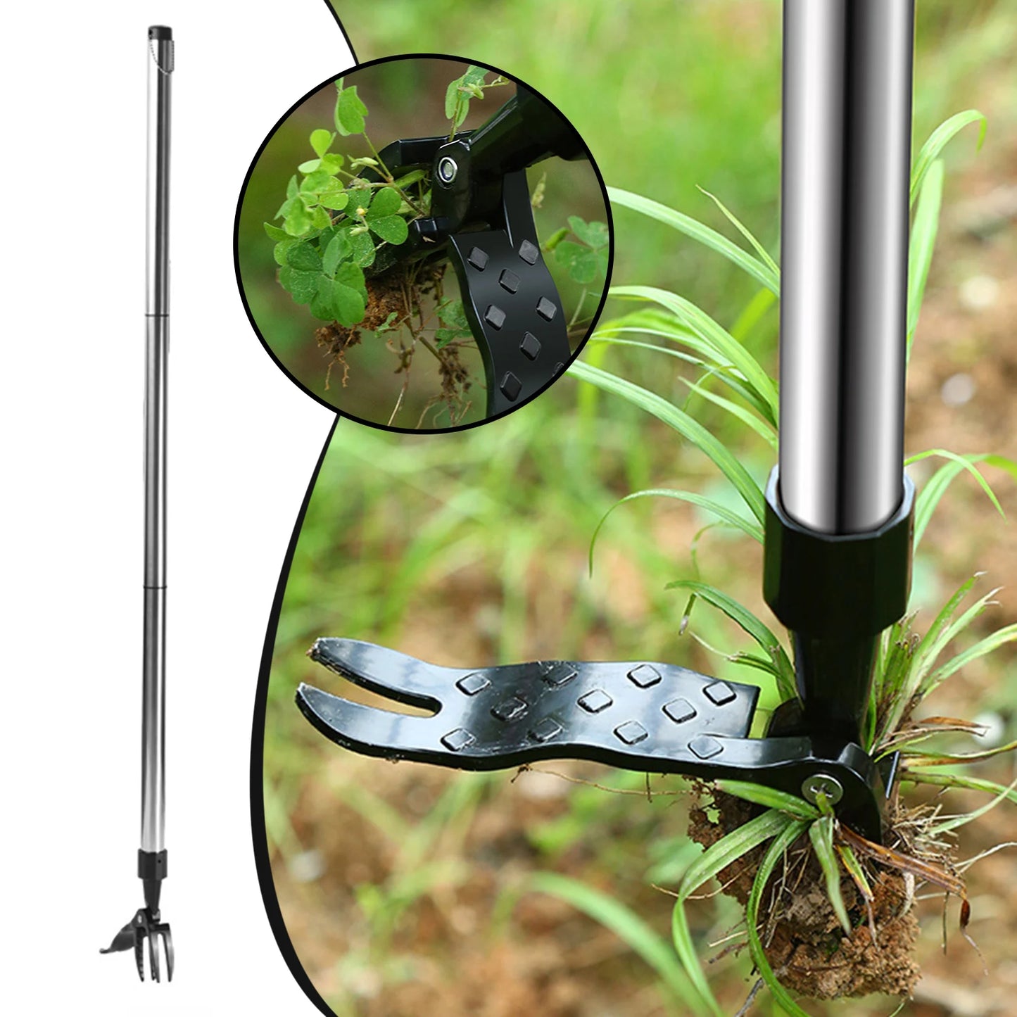 4 Claw Heavy Duty Stand Up Weeds Pullers Multi-Purpose Weeding Tool For Courtyard Gardening Tools