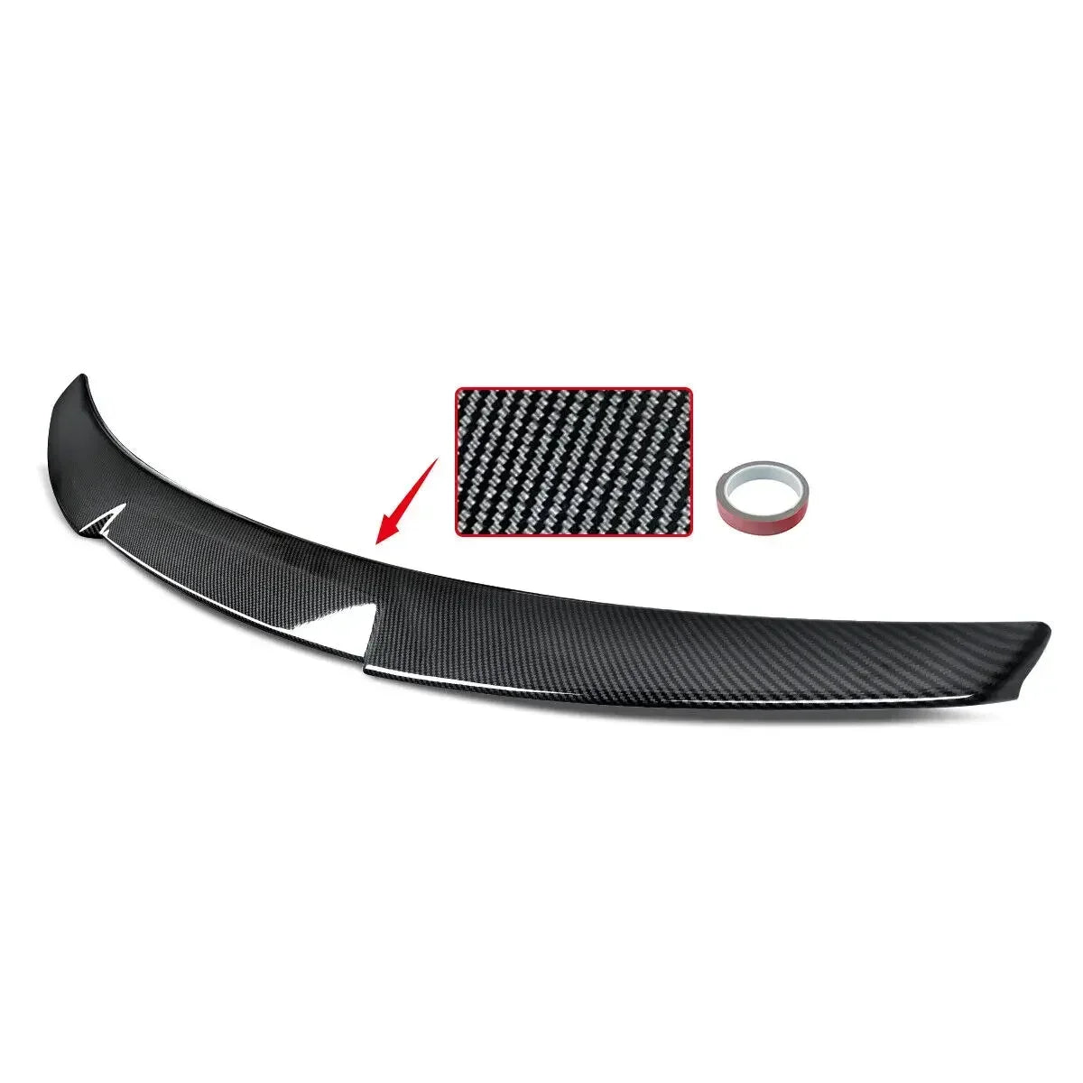 Carbon-Look Rear Boot Spoiler Wing for Audi A5 S5 RS5 B8 Coupe (2008–2016)