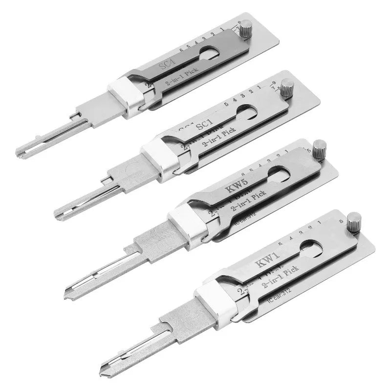 Lishi 2 in 1 Tool SS001pro SS002pro  KW5 SC1 SC4 SC20 M1/MS2 AM5 TE2 SS002R R52 KW1  Locksmith Tools for Home Door Civil Locks