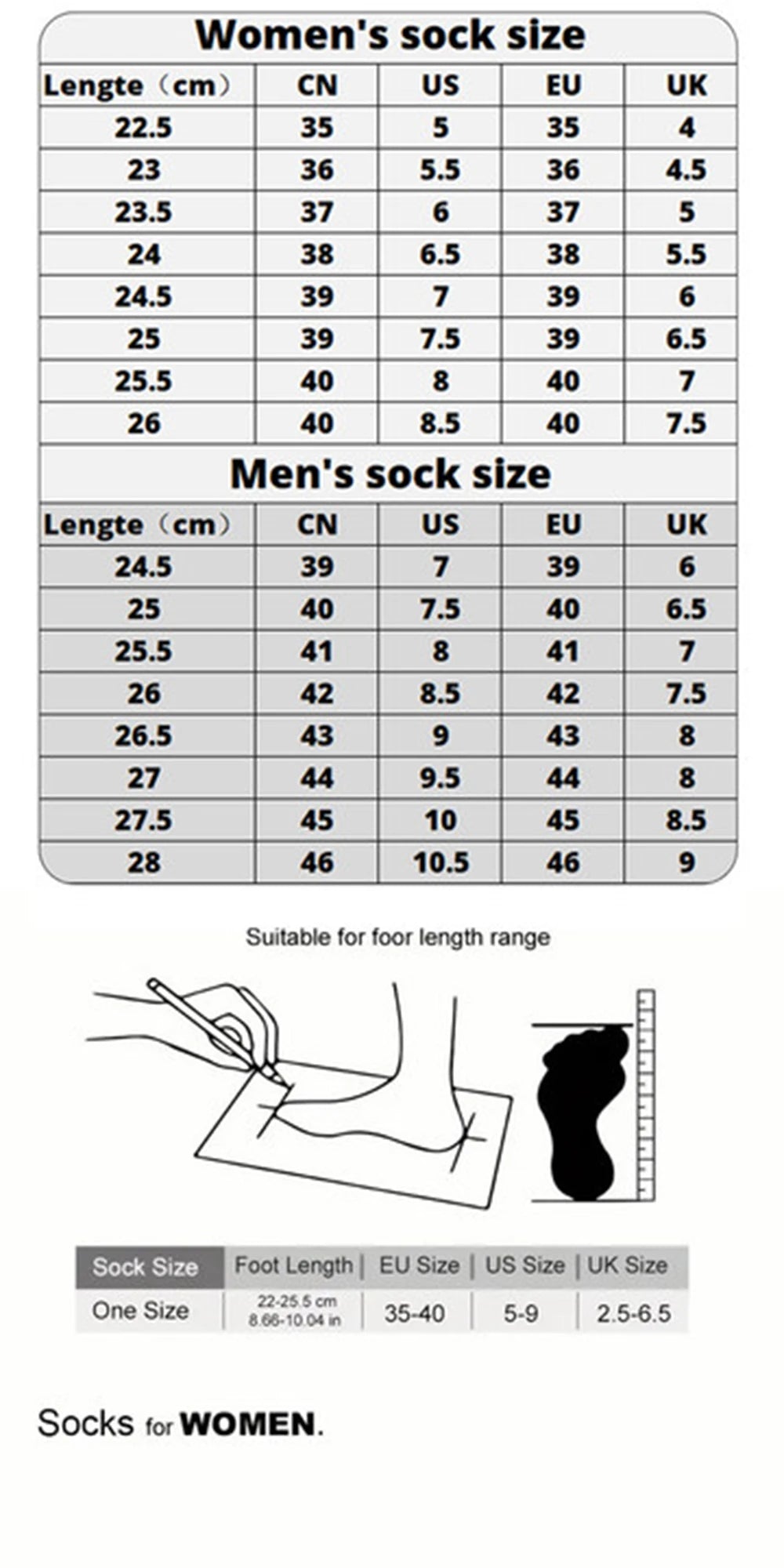 Women's Knee High Socks, 1 or 4 Pairs